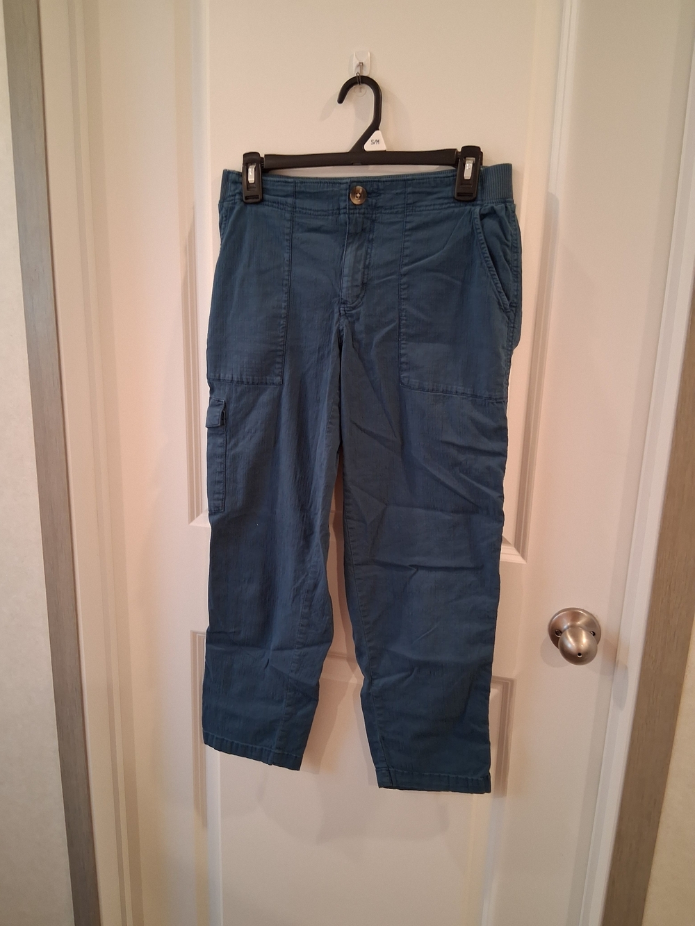 Women's Indigo Cargo Pants Size 6